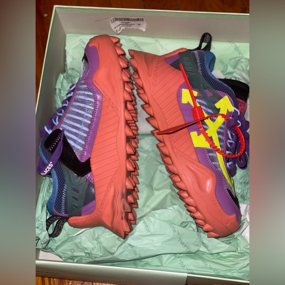 Offwhite ODSY - 1000 VIOLET YELLOW sneaker women size 35
